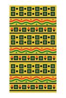 A yellow and green pattern with red and green stripes vector