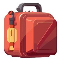 Fire extinguisher illustration isolated on white background vector