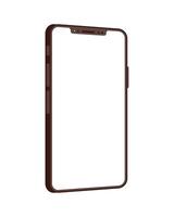 An iphone with a blank screen on a white background vector