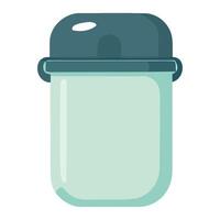 A jar with a lid on it vector