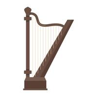A harp on a white background vector