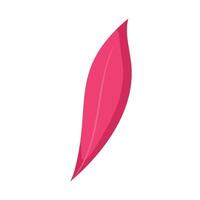 A pink feather icon on a white background vector