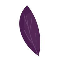A purple leaf on a white background vector