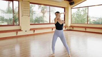 Spinning And Rotating In The Gym During Training video