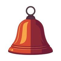 A red bell on a white background vector