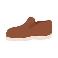 A brown shoe on a white background vector