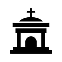 Church icon illustration on white background vector