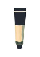 A tube of cream is shown on a white background vector