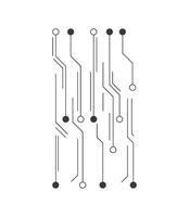 A circuit board with black dots on it vector
