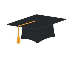 Graduation cap icon isolated on white background vector