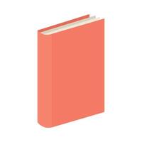A red book on a white background vector