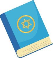 A book with a star of david on it vector