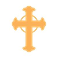 A cross icon in a flat style vector
