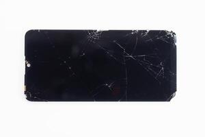 damaged LCD screens of mobile phones are collected as electronic waste waiting for valuable metals inside LCD screens be sorted for reuse reducing e-waste in nature and increasing value of e-waste. photo