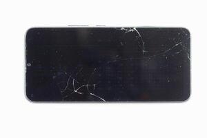 damaged LCD screens of mobile phones are collected as electronic waste waiting for valuable metals inside LCD screens be sorted for reuse reducing e-waste in nature and increasing value of e-waste. photo