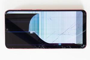 damaged LCD screens of mobile phones are collected as electronic waste waiting for valuable metals inside LCD screens be sorted for reuse reducing e-waste in nature and increasing value of e-waste. photo