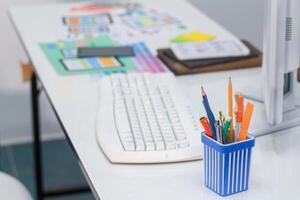 Smooth Focus, group of web designers are working together to develop mobile responsive website with UI UX Front End Designer Previewing. website designers in form of mobile applications with UI UX photo