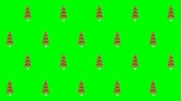 Daytime Forest Running Pattern on Green Screen video