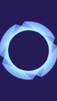 Neon hexagons abstract motion background. Seamless loop design. animation. Blue hexagons video