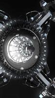A captivating 3D rendering of a futuristic device on a black background video