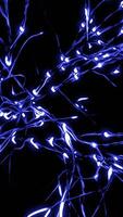 Lines of neural connections with bright impulses. Design. Network of neural lines with flashing pulses. Moving luminous pulses on lines of neurons video