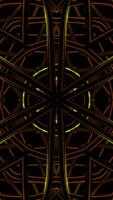 Mandala vibrates with lines. Design. Vibrating animation of moving mandala of lines. Pulsations and vibrations of moving mandala with lines and hypnosis effect video