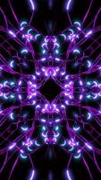 Neural pattern with bright pulses. Design. Bright mandala-style pattern and neural connections pulsate. Pulsating neural pattern of mandala video