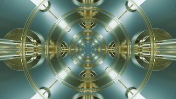 A captivating Futuristic Abstract Design with intricate, Symmetrical Light Patterns. Design video