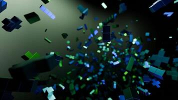 Dynamic and Captivating Abstract Shapes in Continuous Motion, Exuding Energy and Depth. Design video