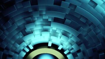 Abstract Blue Geometric Patterns with dynamic shapes and vibrant colors for design projects. Design video