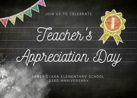 Teacher's Day Invitation Card template