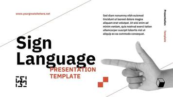 Sign Language Presentation Template