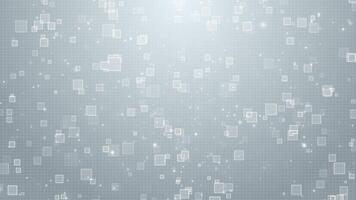 Abstract digital pure gray and white light background. Visualization of big data, network connection, big data, Computer Technology Concept. Seamless loop video