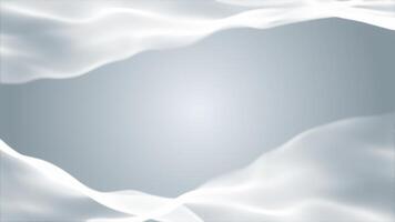 abstrato puro branco cinzento digital partícula ondas. 3d, 4k, desatado ciclo video
