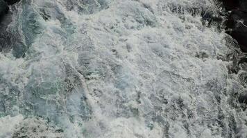 Close-Up of a Turbulent Waterfall, A close-up view of a turbulent waterfall, video