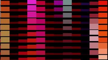 a colorful pattern of squares on a black background video
