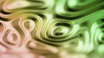 Green yellow pink color wallpaper fluid plastic jelly substance liquid surface abstract motion 3d animation waving shapes futuristic background presentation gradient metallic backdrop texture effect video