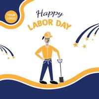 Labor Day design, Happy Labor Day. vector