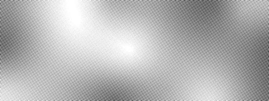 Halftone texture with gradient in grunge style. Faded dot background . Black retro geometric pattern in manga, anime style. Pop art style dot gradation . illustration vector