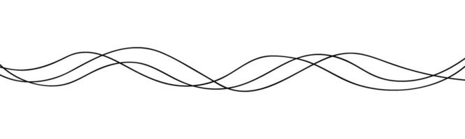 Bg with thin wavy abstract line. Curve wave seamless template. Linear wavy graphic background . illustration vector