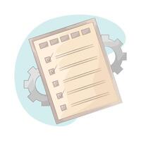 Task Completed and Marked Clearly vector