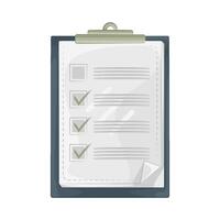 Task List with Check Marks vector