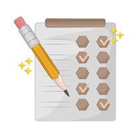 Completed Tasks with Checkmarks Visible vector