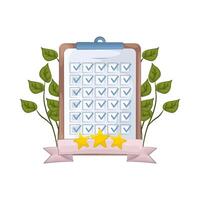 Finalized Tasks Checked on clipboard vector