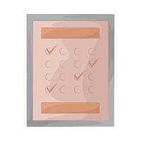 Task List with Completed Boxes vector