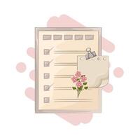 Checked Tasks on To-Do List vector
