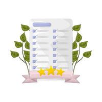 Checked Task on Project List vector