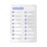 Checking Off Completed Task List vector
