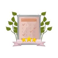 Task Checkmark on Organized List vector