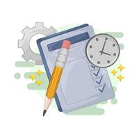 Task List Updated with Checkmark vector